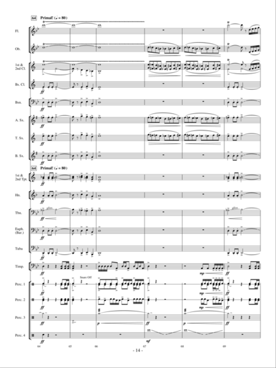 Primeval Stormfront Concert Band scores gallery preview page 13