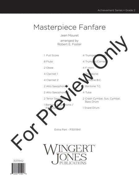 Masterpiece Fanfare - Full Score