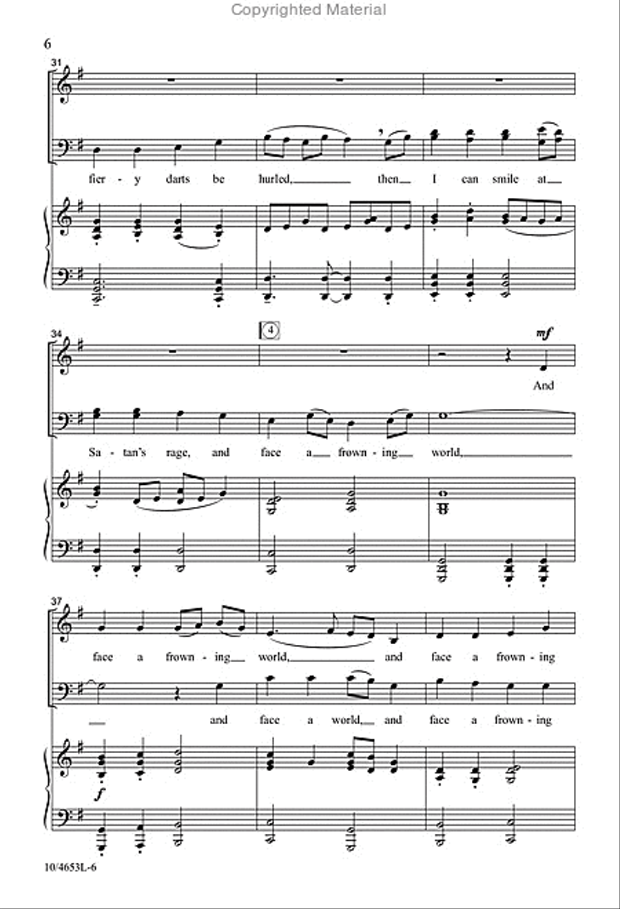 When I Can Read My Title Clear 4-Part scores gallery preview page 5