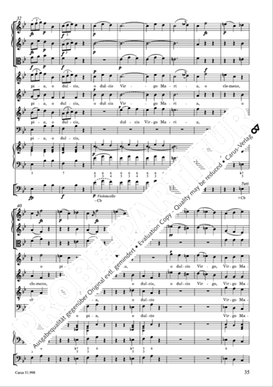 Salve Regina in g Salve Regina in g 4-Part scores gallery preview page 36