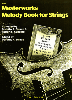 Book cover for Masterworks Melody Book For Strings