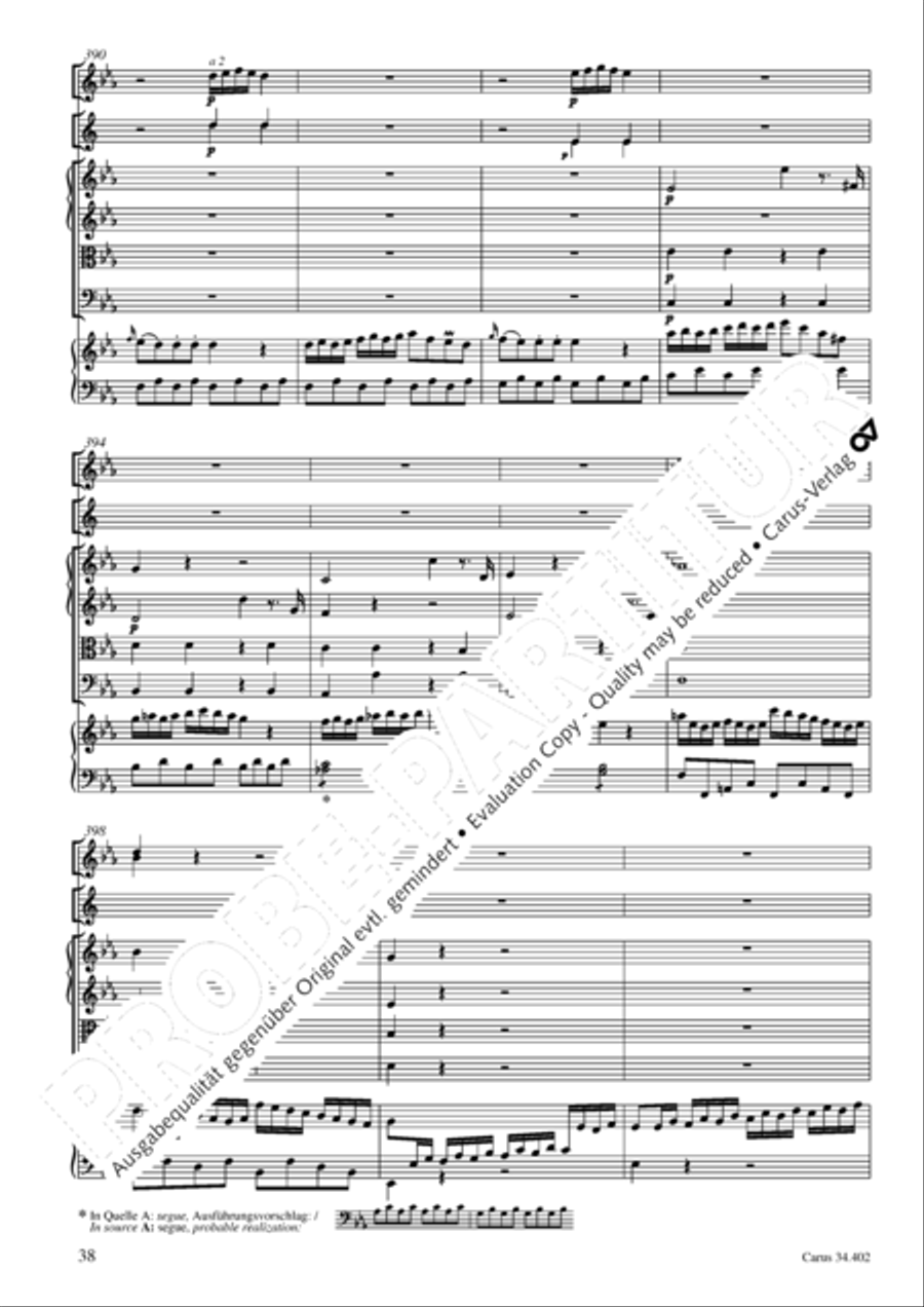 Concerto grosso for cembalo or piano Horn scores gallery preview page 39