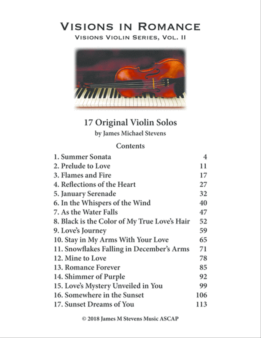 Violin Visions Series Vol. II - 