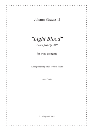 Book cover for "Light Blood" (Leichtes Blut) Polka fast