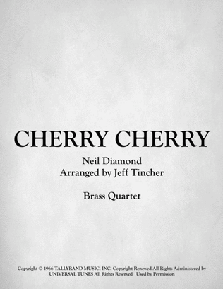 Cherry, Cherry