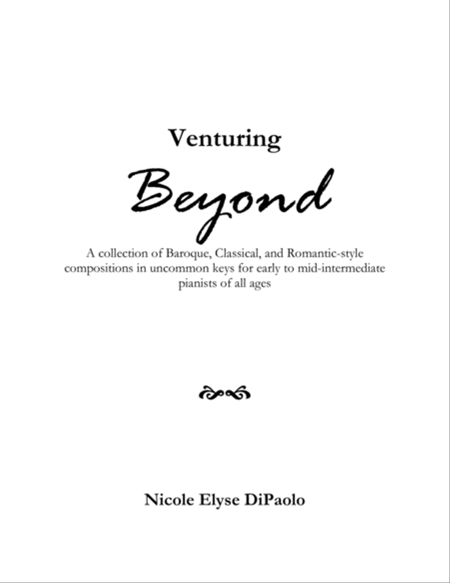Venturing Beyond Piano Solo scores gallery preview page 1