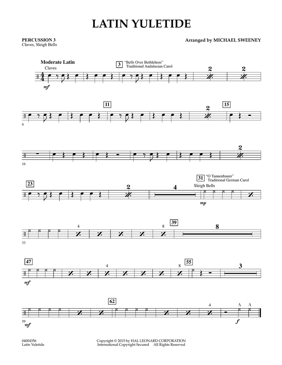 Latin Yuletide - Percussion 3