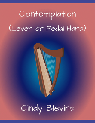 Book cover for Contemplation, original solo for Lever or Pedal Harp