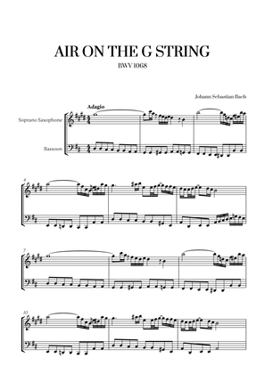 Johann Sebastian Bach - Air on the G String for Soprano Saxophone and Bassoon