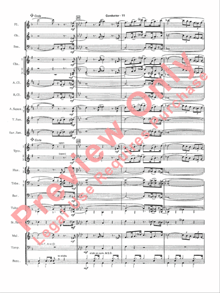 The Pink Panther Concert Band scores gallery preview page 14