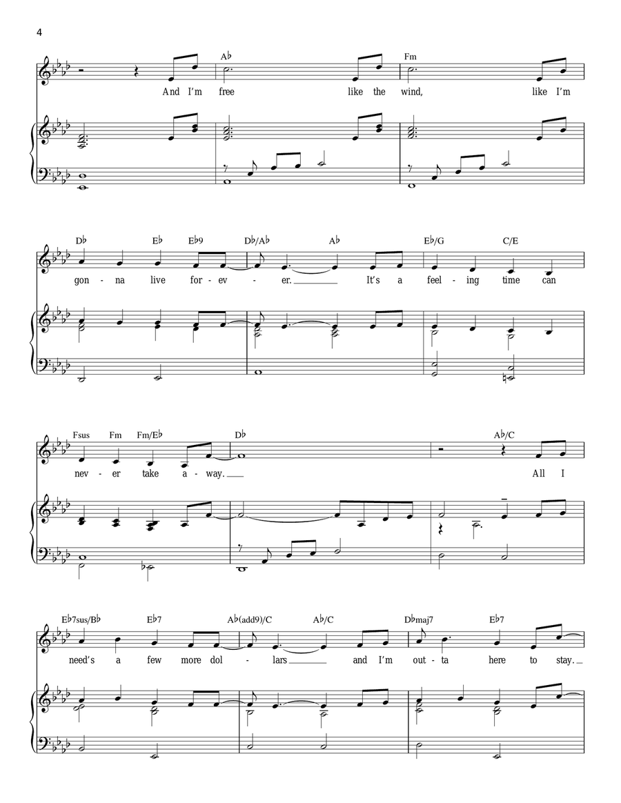 Santa Fe Santa Fe Piano, Vocal scores gallery preview page 4