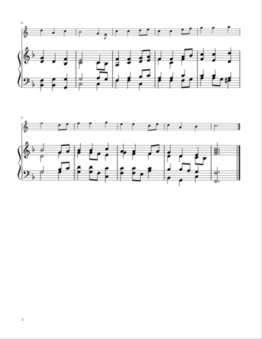 Away in a Manger - English Horn Solo w/ Piano English Horn scores gallery preview page 2