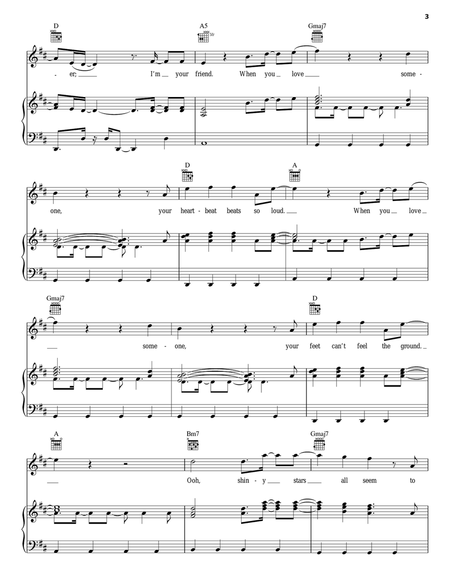 Love Someone Piano, Vocal, Guitar scores gallery preview page 3