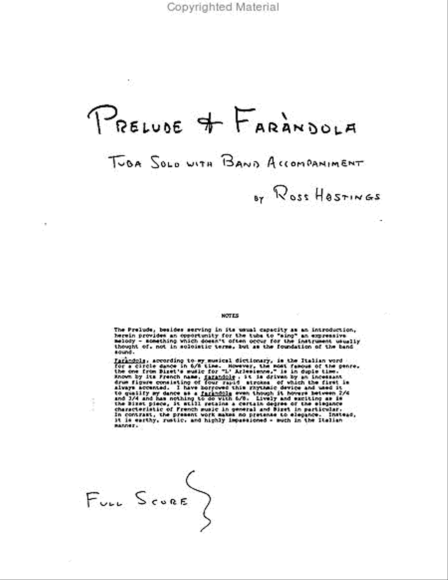 Prelude and Farandola Prelude and Farandola Tuba scores gallery preview page 2