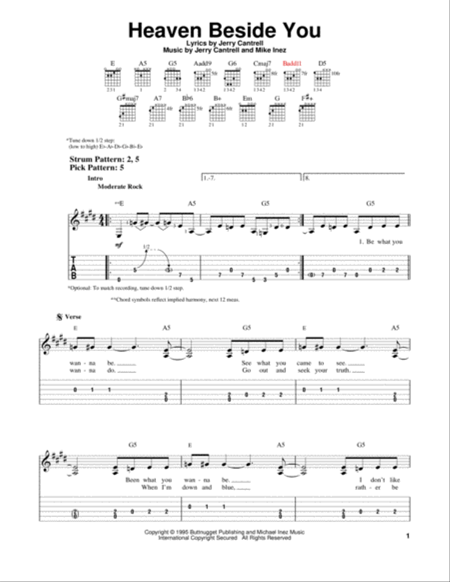 Heaven Beside You Heaven Beside You Acoustic Guitar scores gallery preview page 1