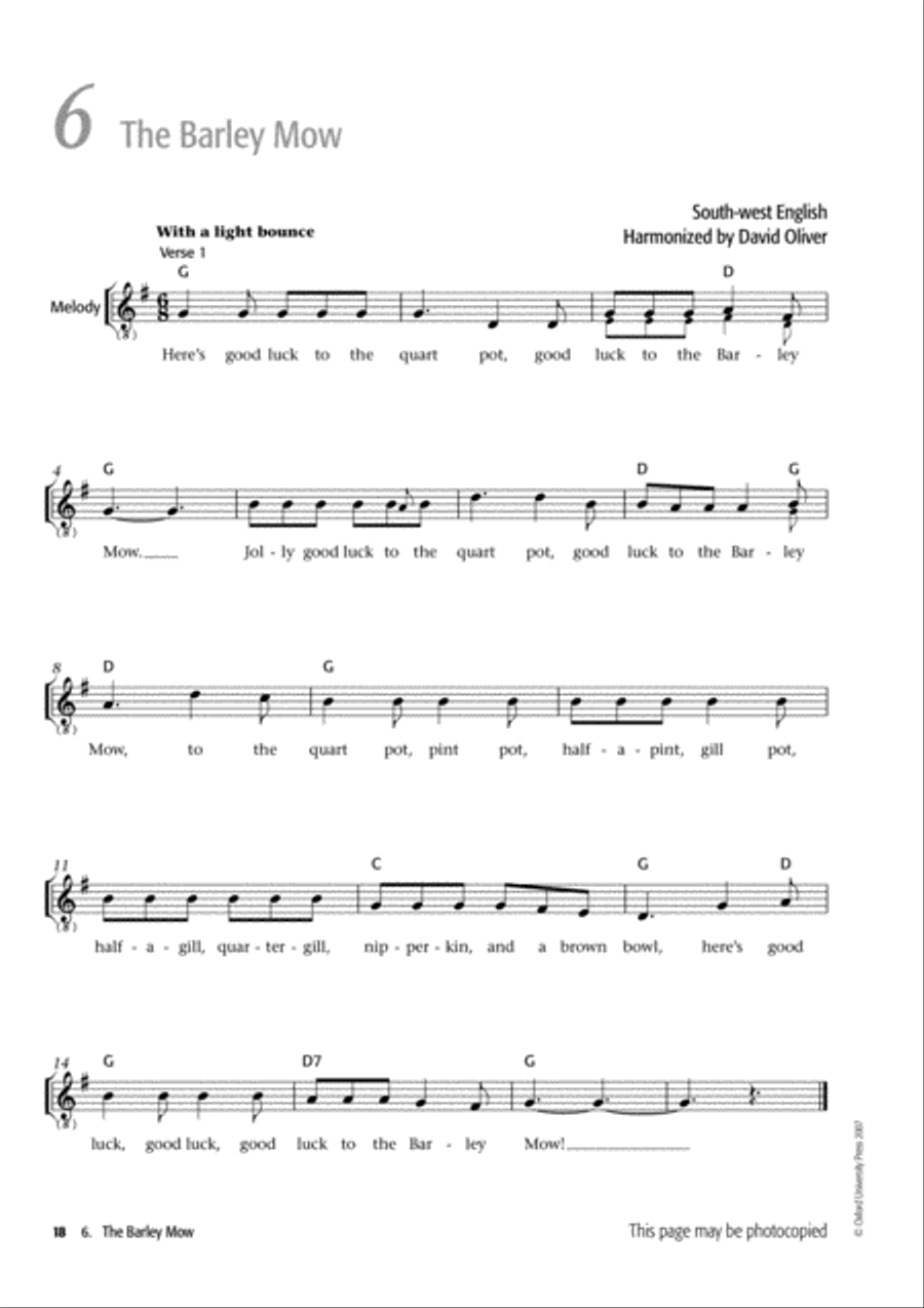 Folk Voiceworks Unison Choir scores gallery preview page 5