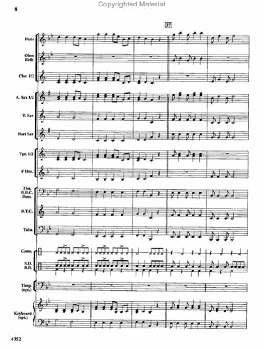 Hometown Hoedown Hometown Hoedown Concert Band scores gallery preview page 9