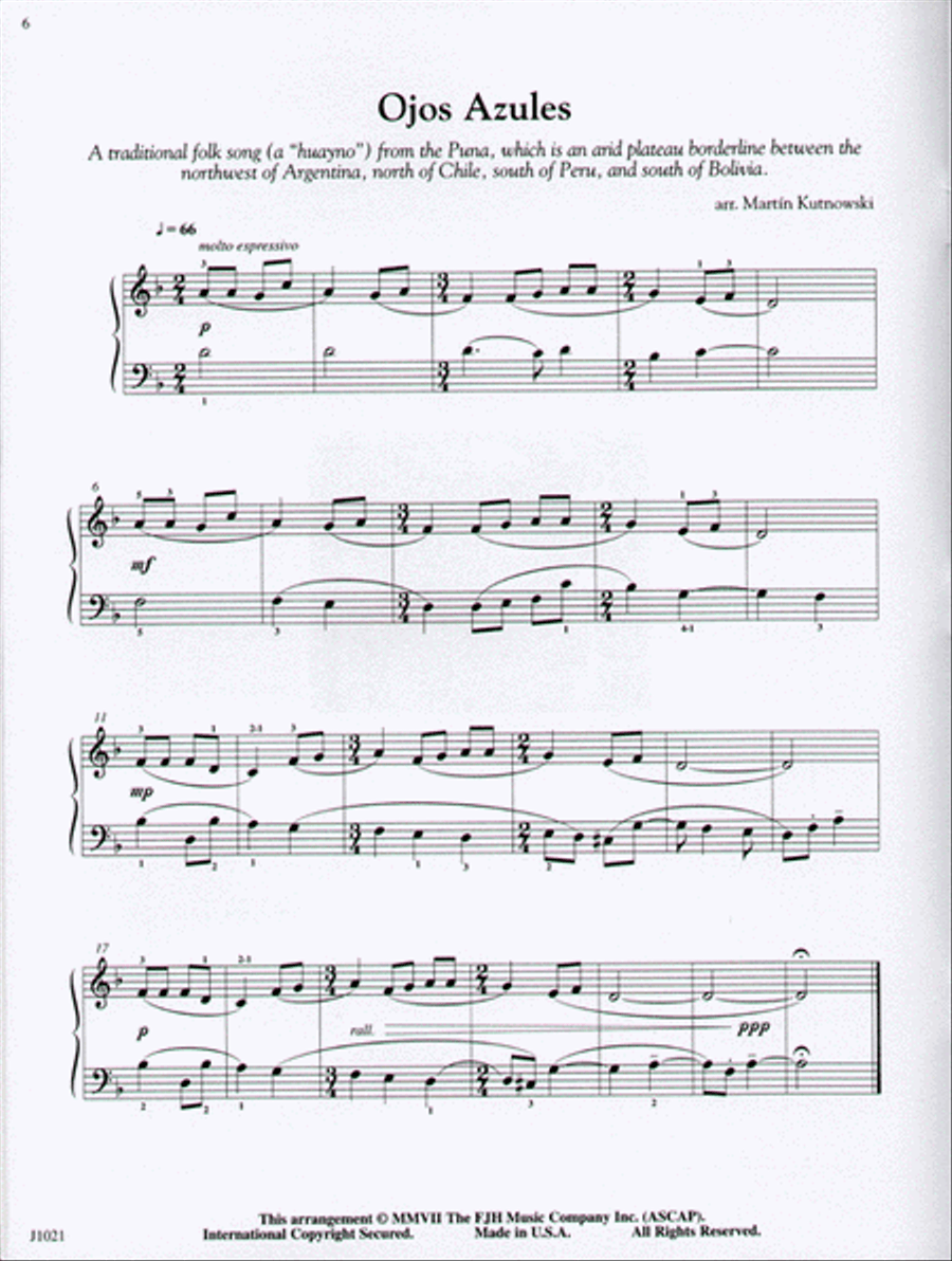 Watercolors for Ten Fingers Piano Solo scores gallery preview page 3