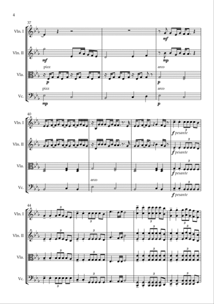 Little Freak Little Freak String Quartet scores gallery preview page 4