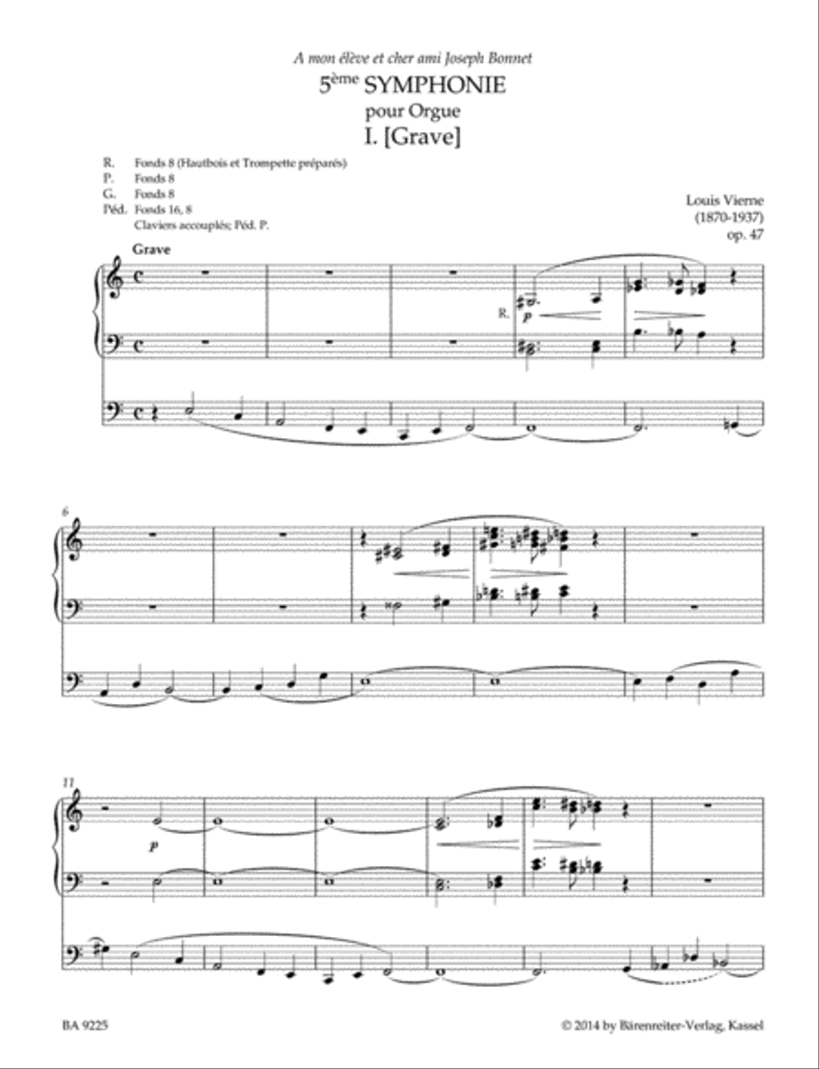 5. Symphonie op. 47 (1923/24) Organ scores gallery preview page 2