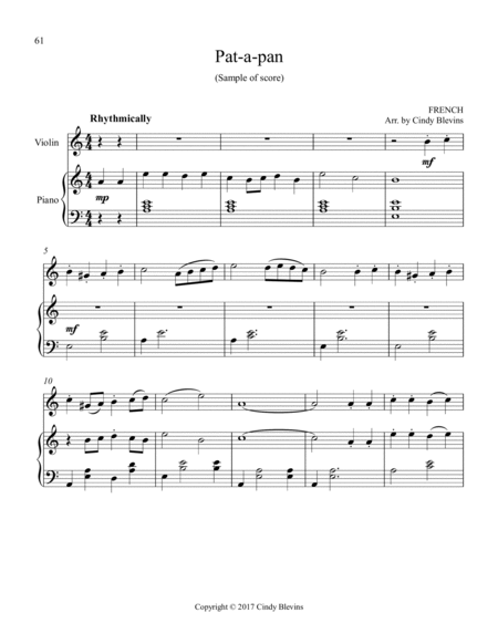 Piano and Violin For Christmas, Vol. I, 14 arrangements image number null
