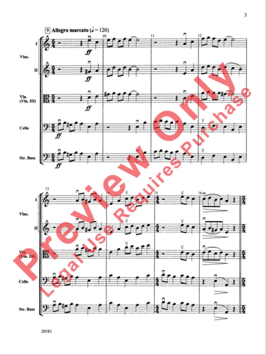 Two Israeli Folk Songs Two Israeli Folk Songs String Orchestra scores gallery preview page 3