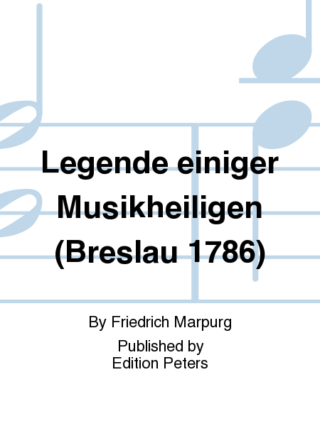 Legende einiger Musikheiligen (Breslau 1786)