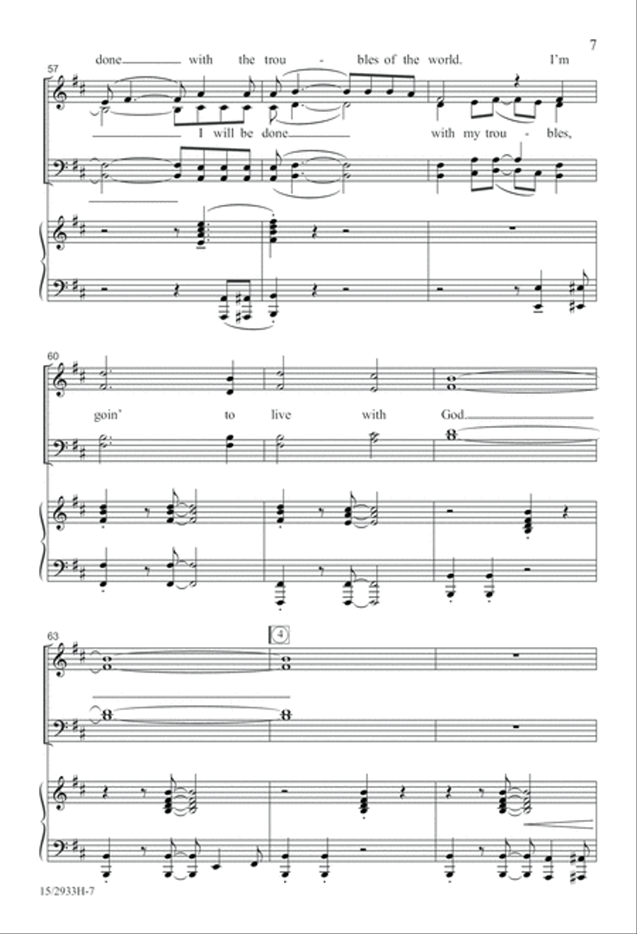 Soon I Will Be Done Soon I Will Be Done 4-Part scores gallery preview page 7