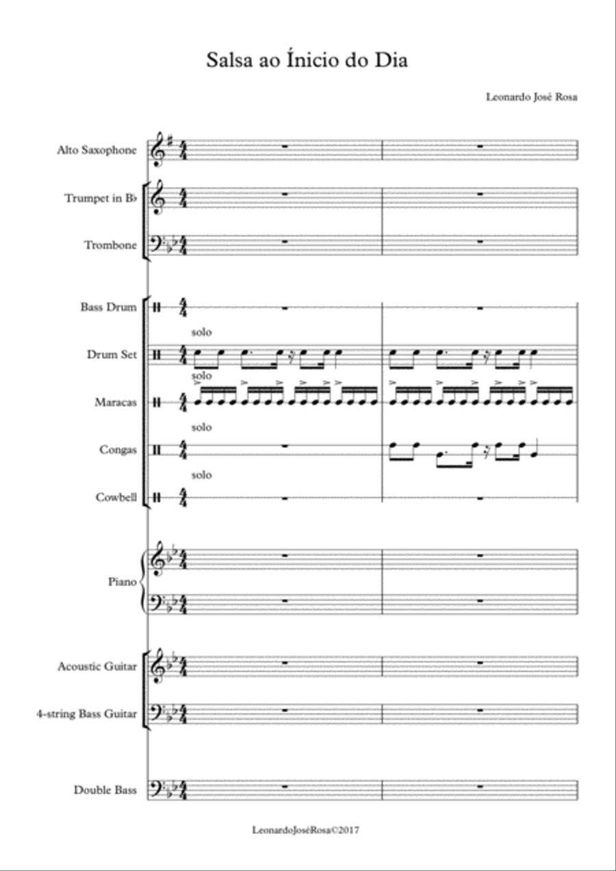 Salsa ao Início do Dia Jazz Ensemble scores gallery preview page 1