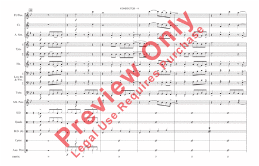 Flowers Flowers Marching Band scores gallery preview page 5