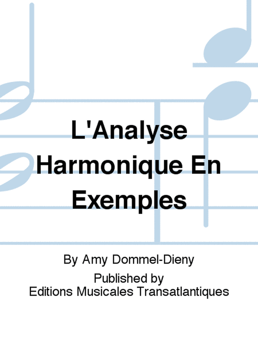L'Analyse Harmonique En Exemples