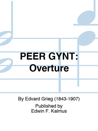 Book cover for PEER GYNT: Overture