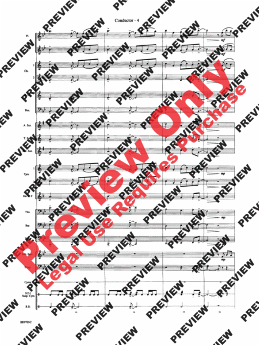 High Sierras High Sierras Concert Band scores gallery preview page 6