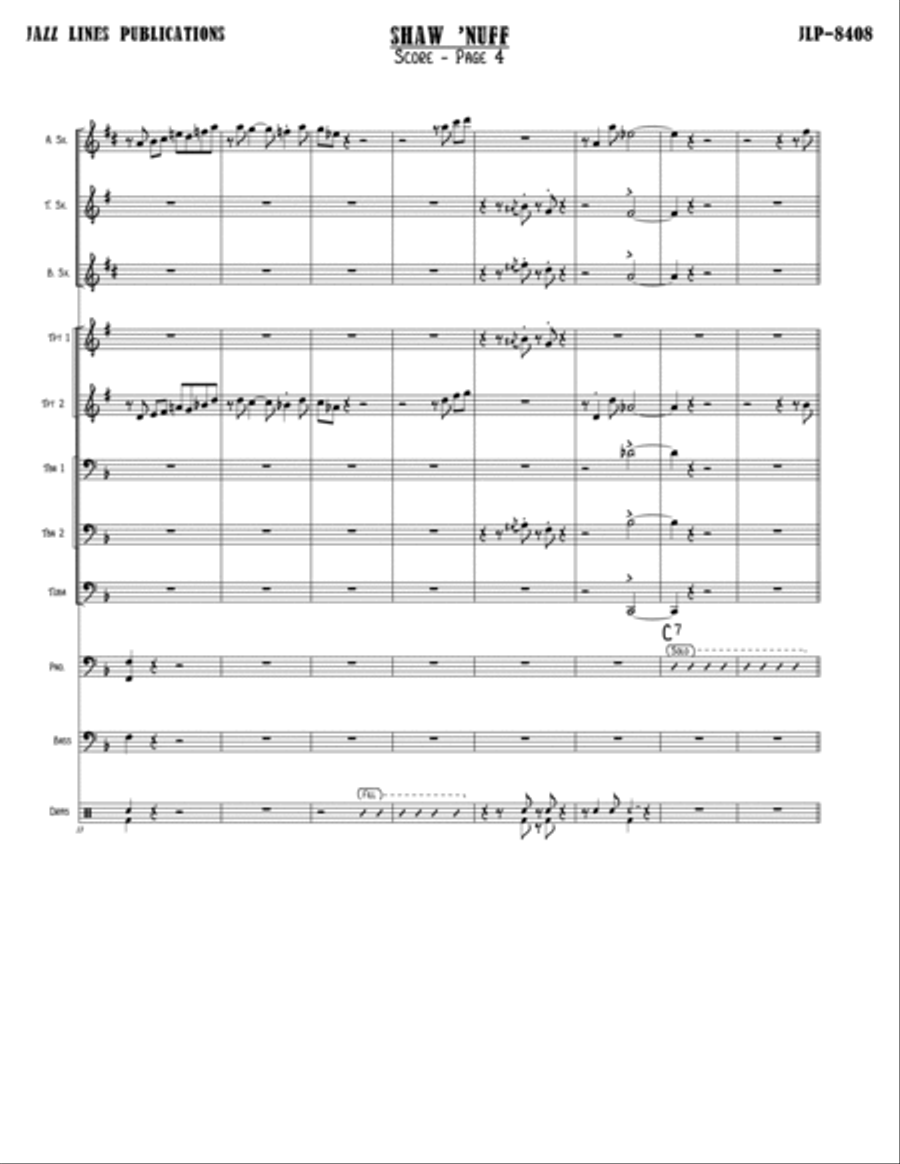 Shaw 'Nuff Shaw 'Nuff Big Band scores gallery preview page 5