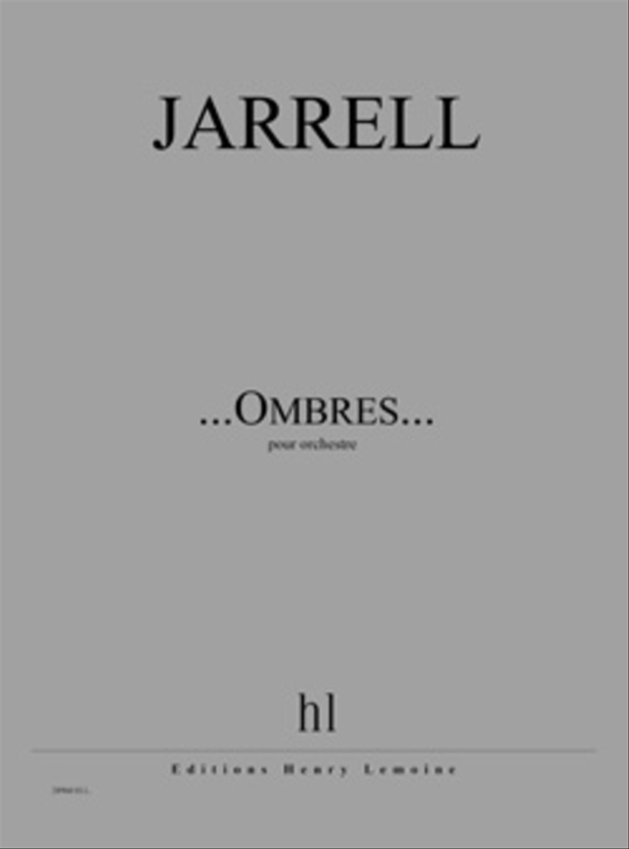 . . . Ombres. . . . . . Ombres. . . Orchestra scores gallery preview page 1