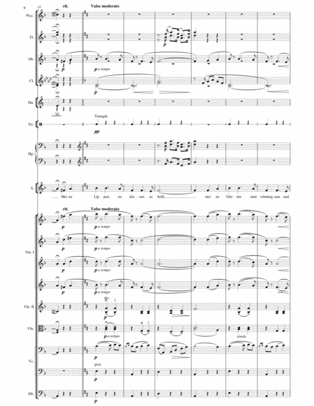 "Meine lippen sie küssen so heiß" Aria from Giuditta by Franz Lehar for Mezzo-Soprano and Symphonic Orchestra in D minor (transposed 1 tone lower)
