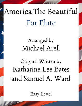 Book cover for America The Beautiful- Easy Flute