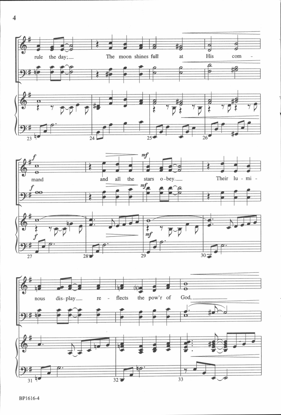 The Mighty Power of God - SATB 4-Part scores gallery preview page 4