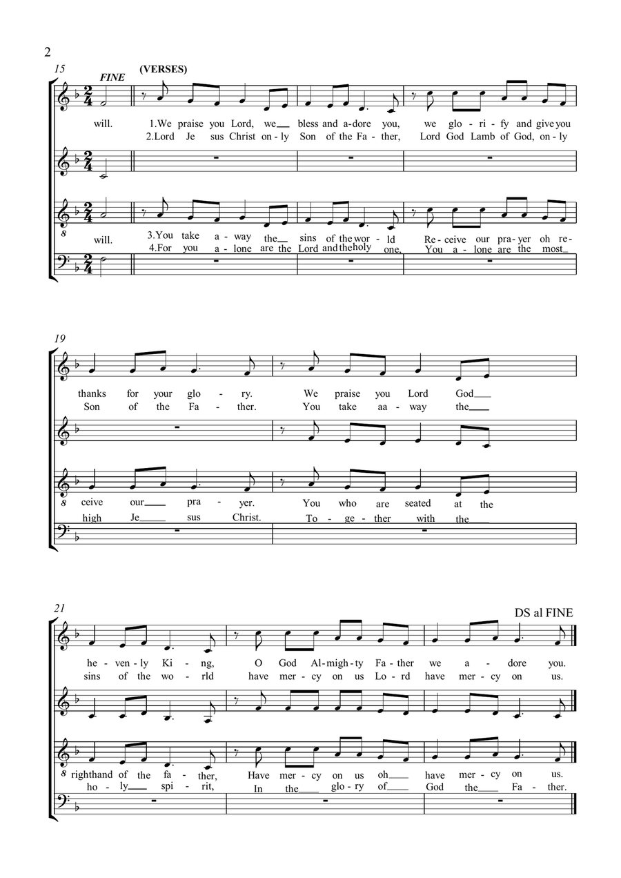 Don Bosco Mass Don Bosco Mass 4-Part scores gallery preview page 4