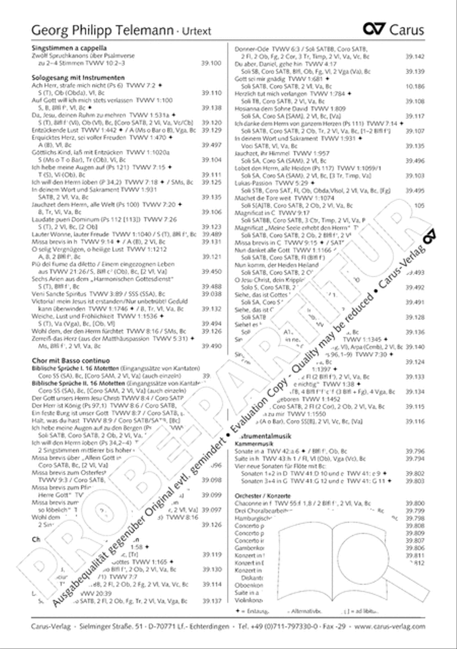 Magnificat in C major 4-Part scores gallery preview page 37