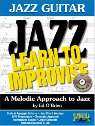 Book cover for Jazz Guitar Learn To Improvise Book/CD
