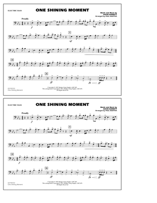 Book cover for One Shining Moment - Electric Bass