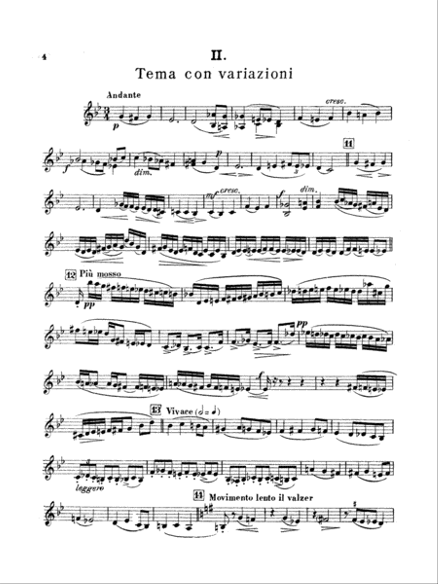String Quartet in D Major (1907): 2nd Violin String Quartet scores gallery preview page 4