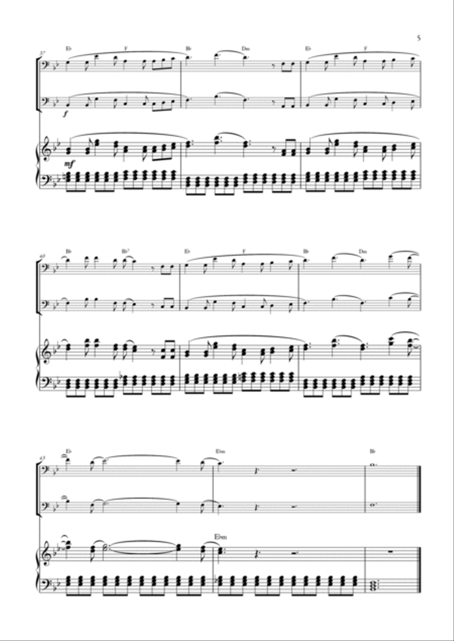 Until I Found You Until I Found You Trombone Duet scores gallery preview page 5