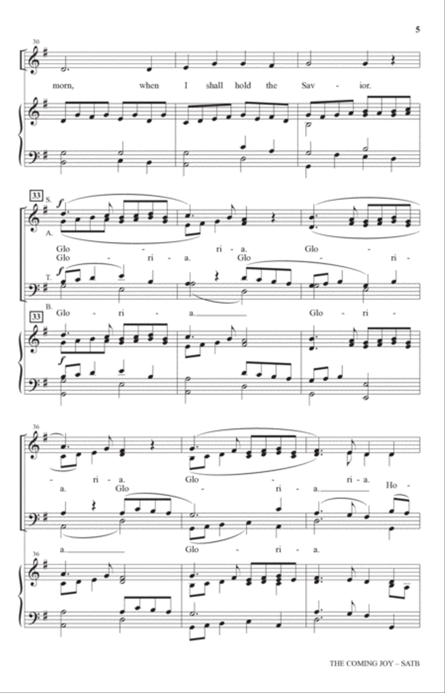 The Coming Joy 4-Part scores gallery preview page 4