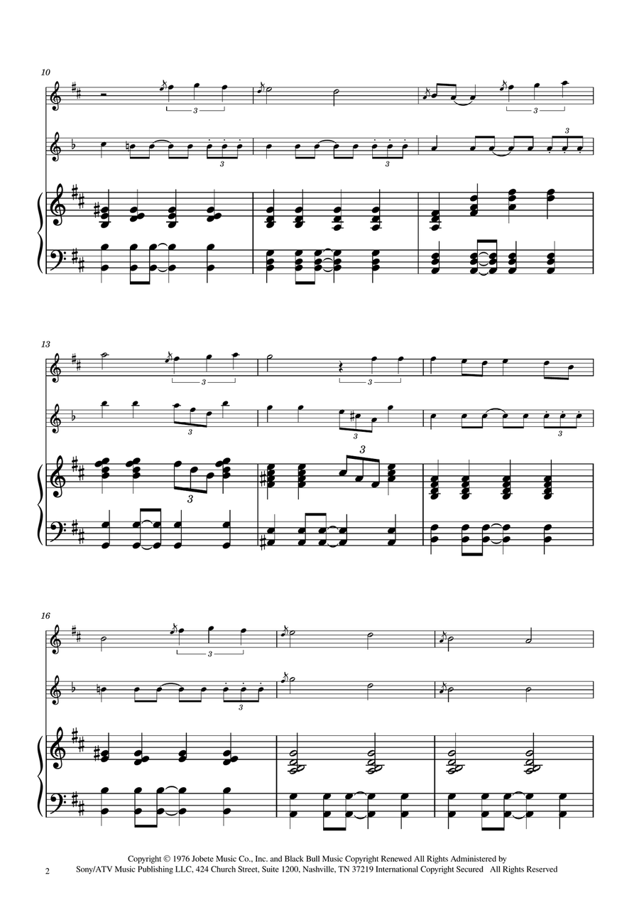 Isn't She Lovely Isn't She Lovely Woodwind Duet scores gallery preview page 2