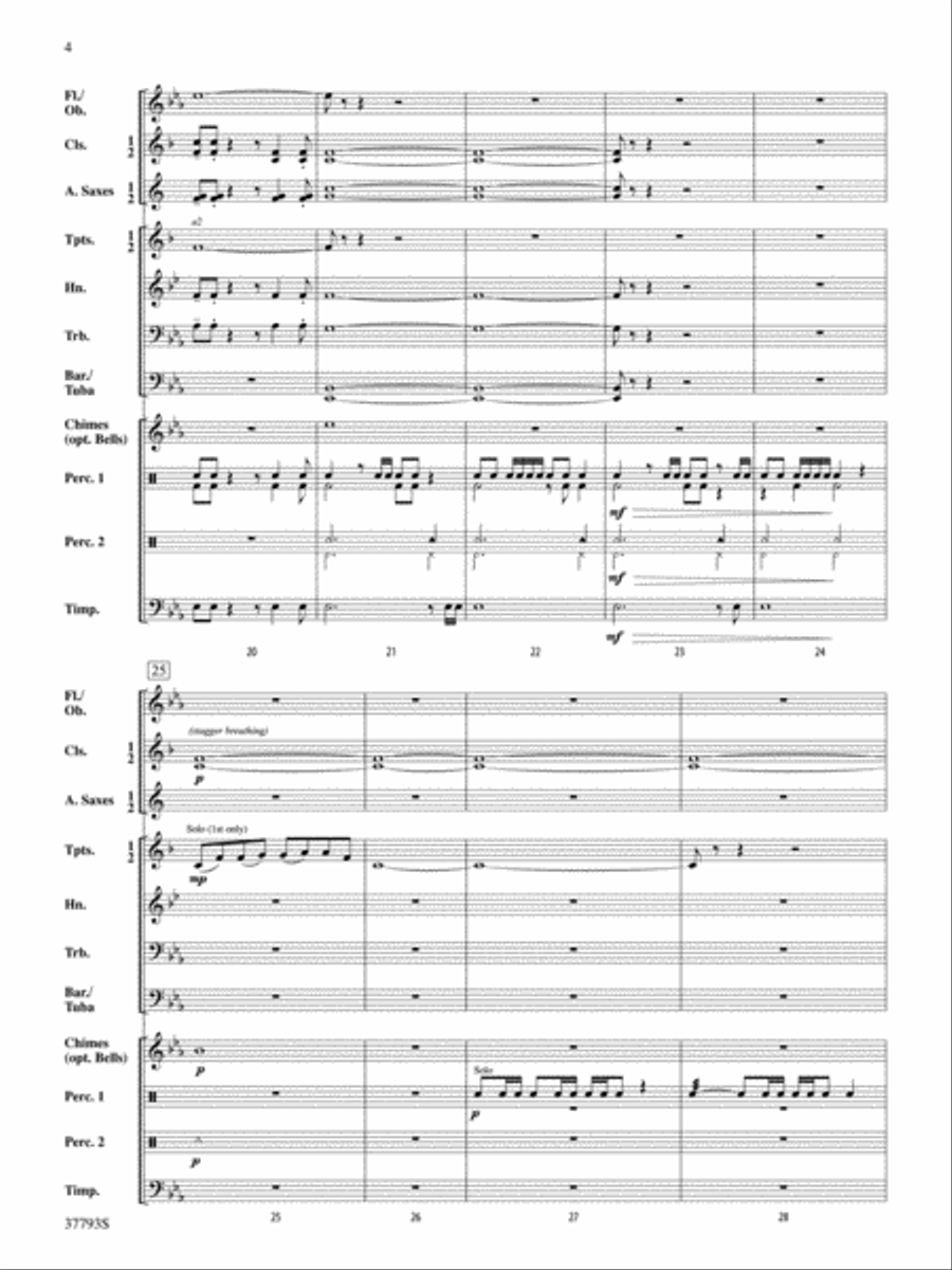 Call to Valor: Score Call to Valor: Score Concert Band scores gallery preview page 4
