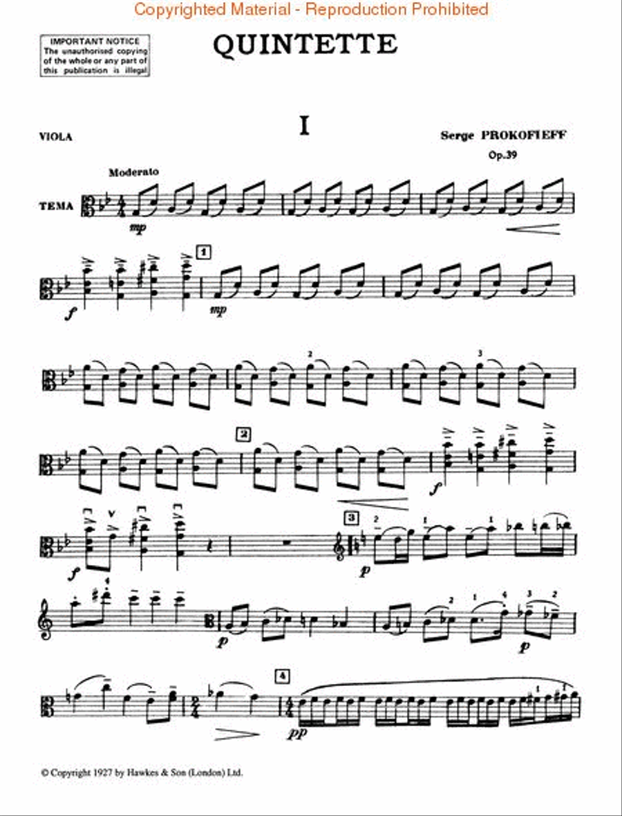 Quintet in G minor, Op. 39 Clarinet scores gallery preview page 2