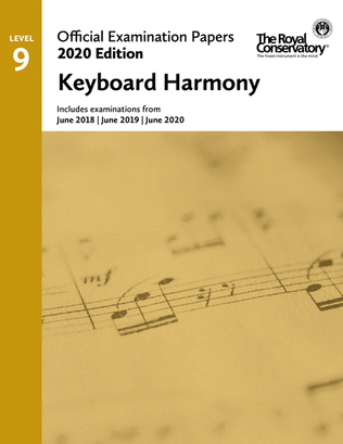 Book cover for Official Examination Papers: Level 9 Keyboard Harmony