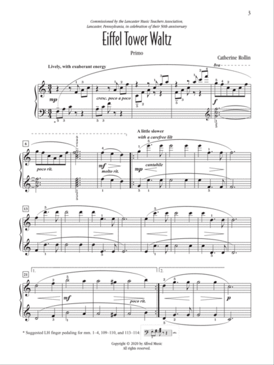 Eiffel Tower Waltz (1p, 4h) Small Ensemble scores gallery preview page 3